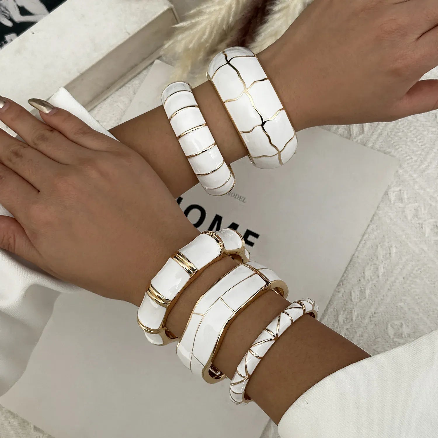 Bracelet Jonc Blanc