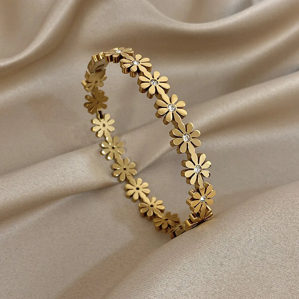 Bracelet Jonc Fleur