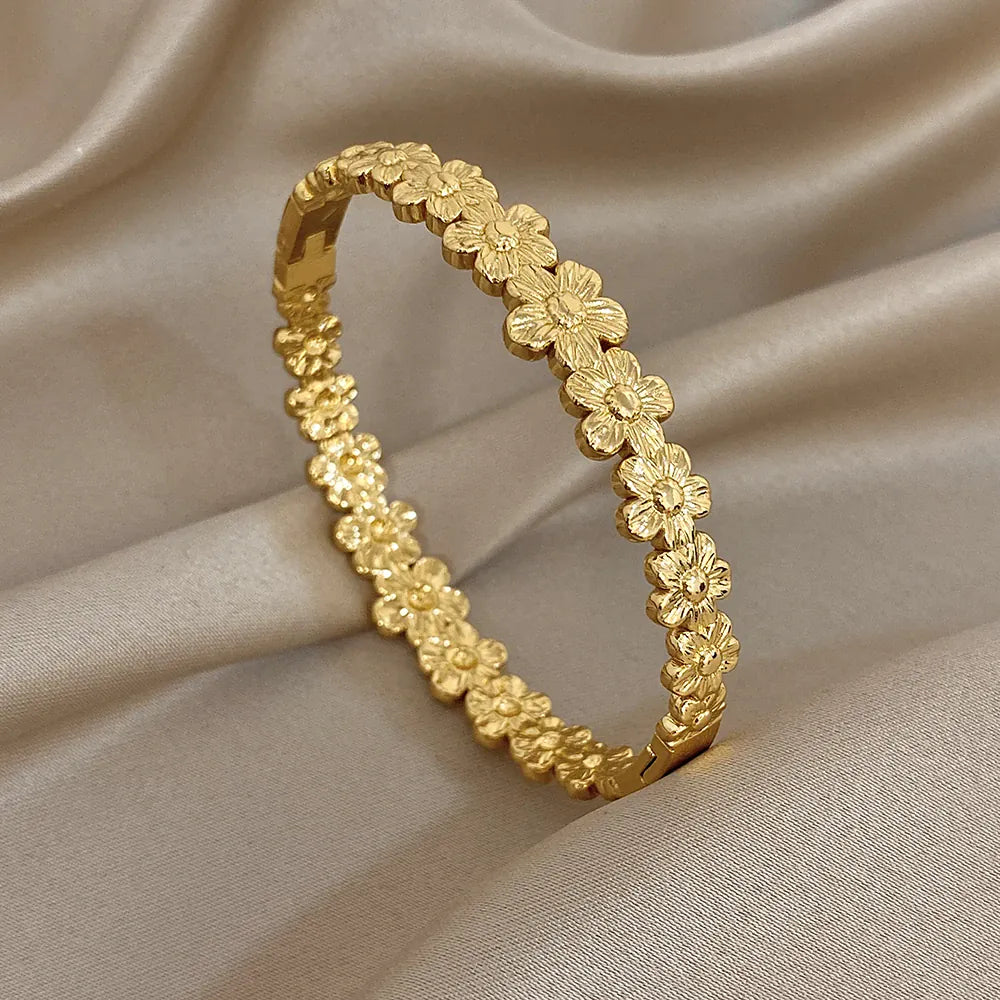 Bracelet Jonc Fleur