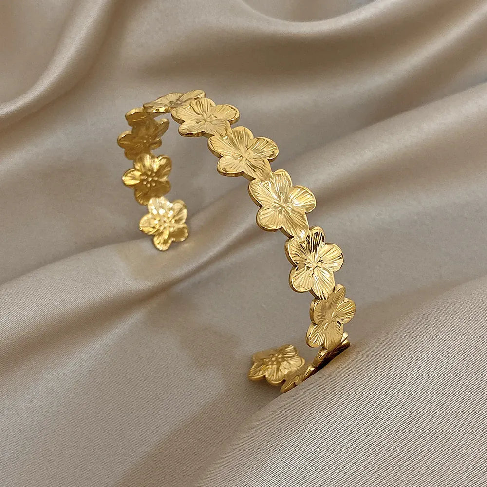 Bracelet Jonc Fleur