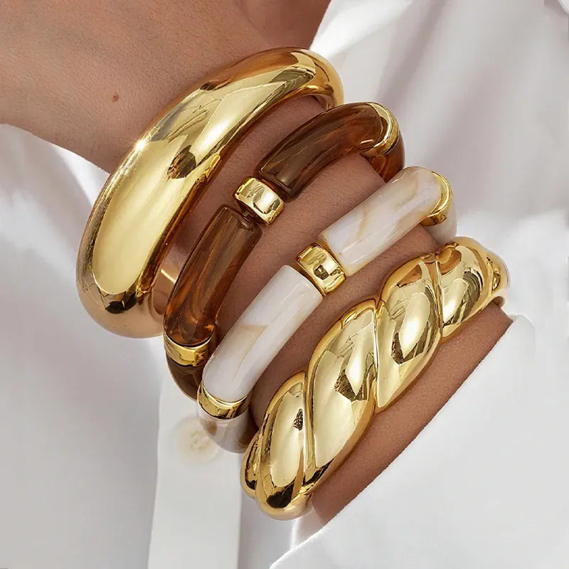 Bracelet Jonc Marron