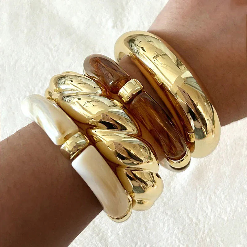 Bracelet Jonc Marron