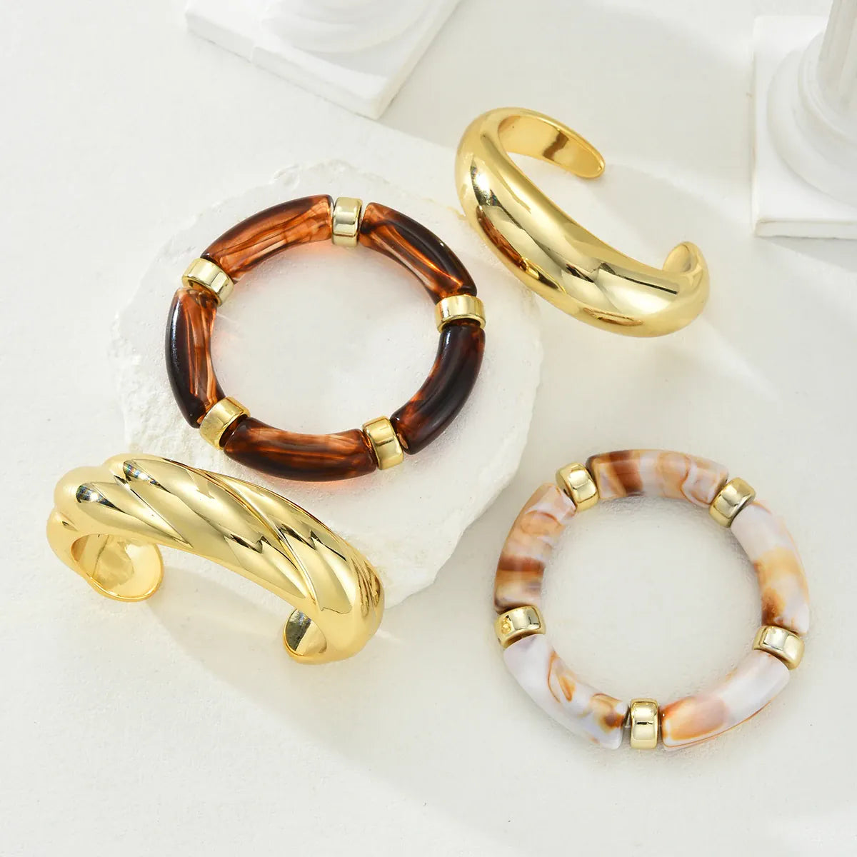 Bracelet Jonc Marron