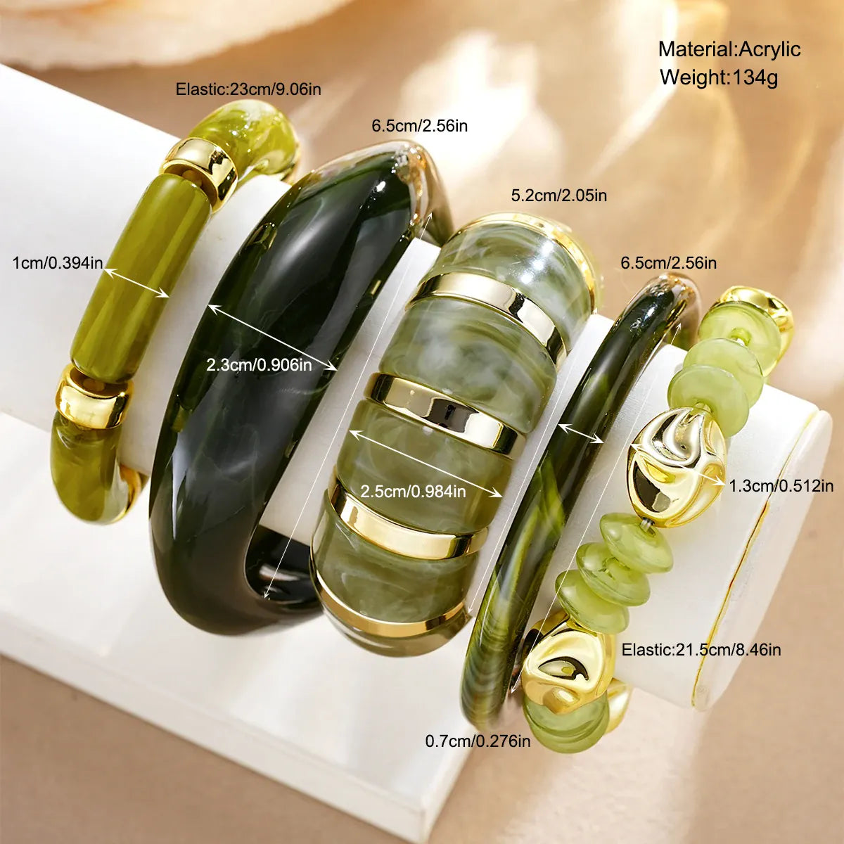 Bracelet Jonc Vert