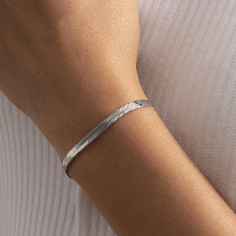 Bracelet maille serpent