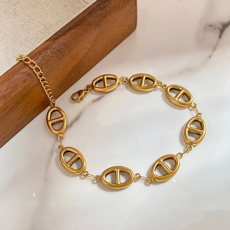 Bracelet Maillon Graine de Café