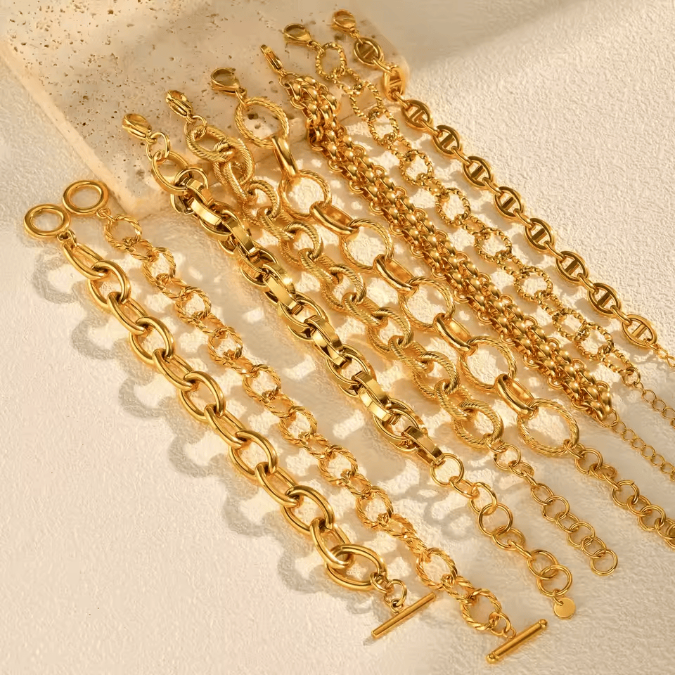 Bracelet Multi Chaine Grain de Café