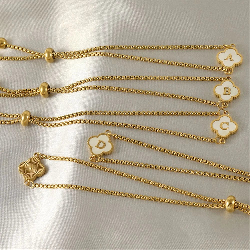 Bracelet Trefle Lettre