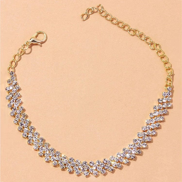 Chaine chevilles strass