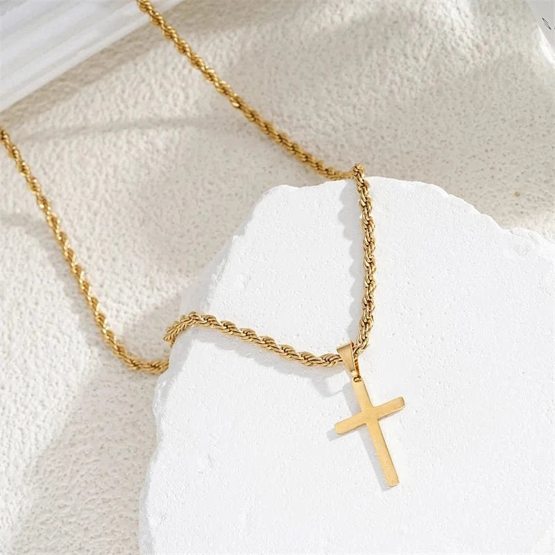 Chaine Croix Homme Or