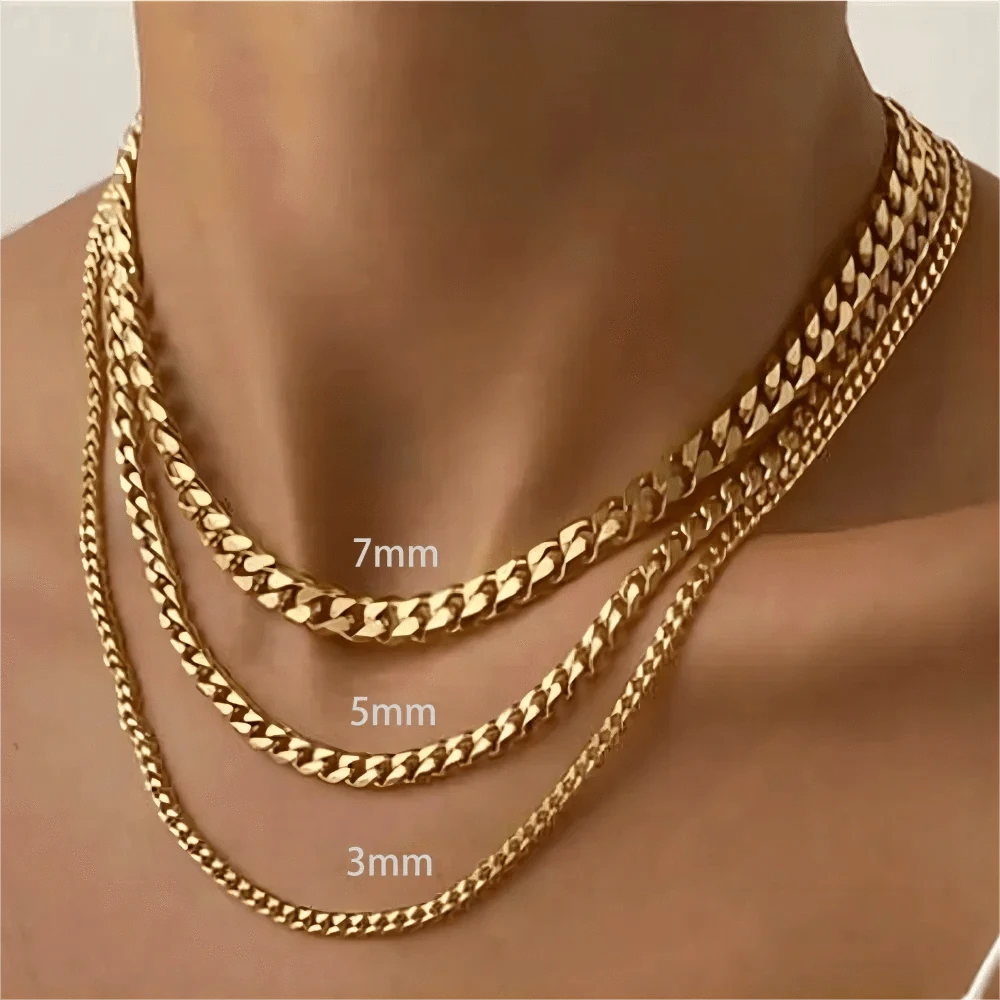 Chaine Cubaine Or Homme