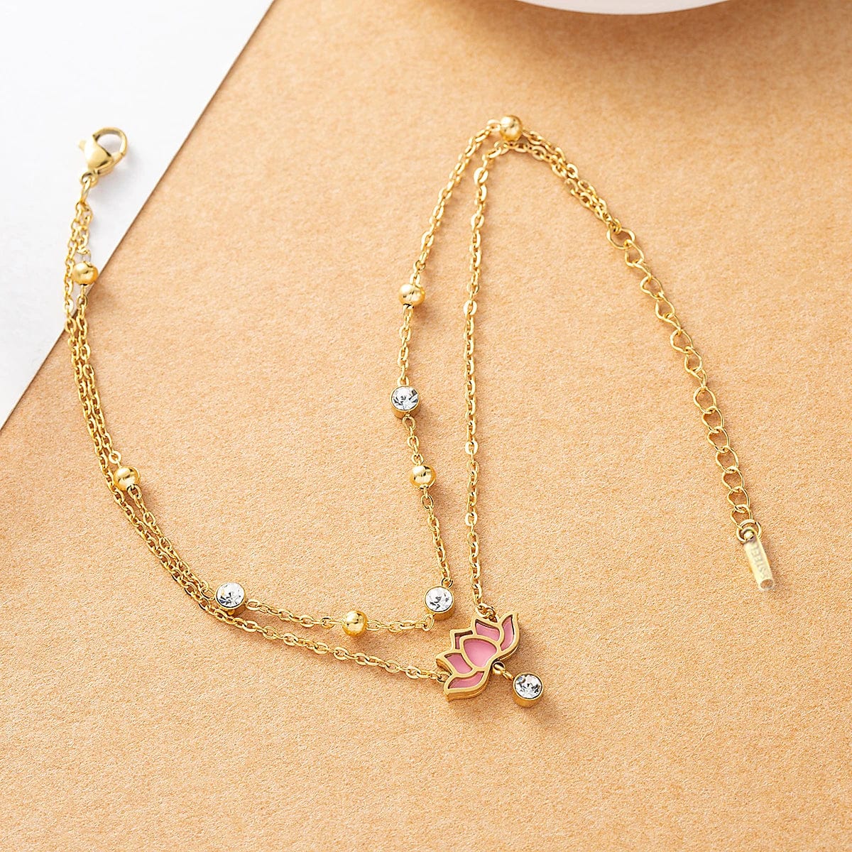 Chaine de Cheville Fleur de Lotus