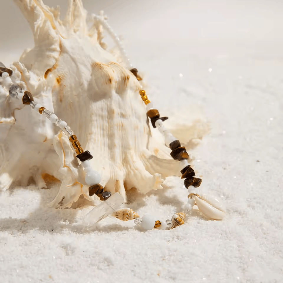 Chaine de Hanches Perle Marron