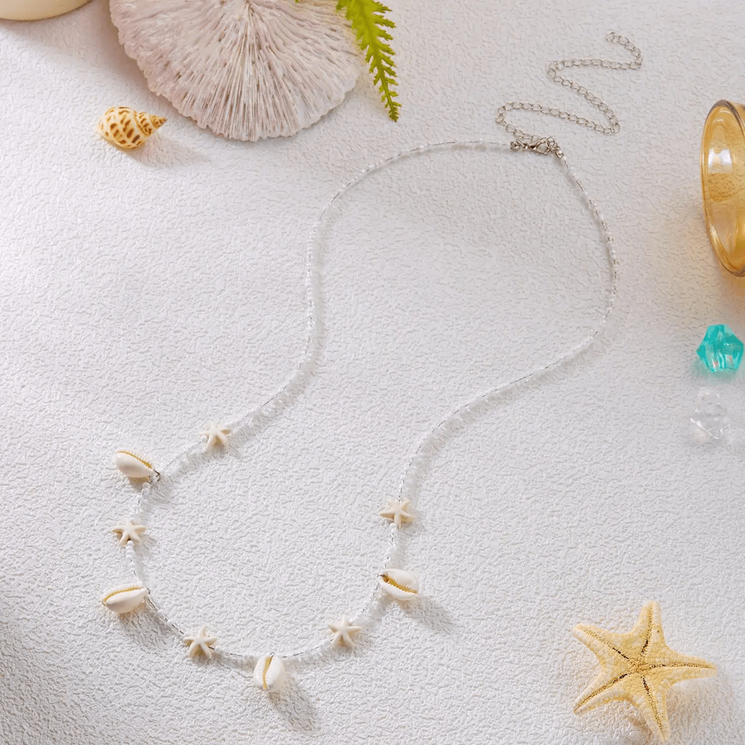 Chaine de Hanches Perles Coquillages