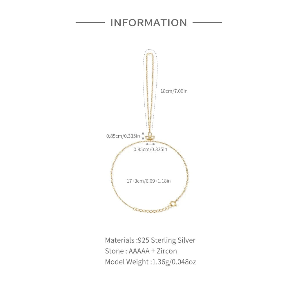 Chaine de Main avec Bague en Argent