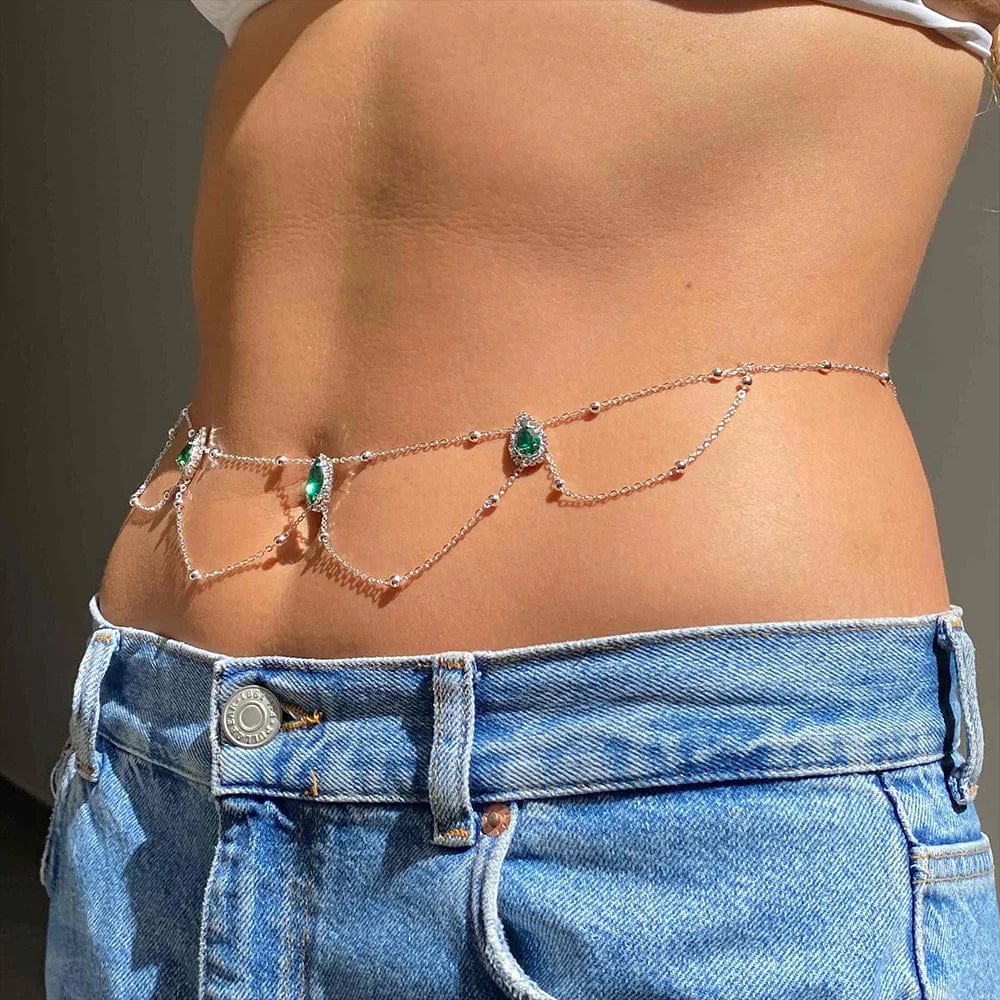 Chaine de taille vert