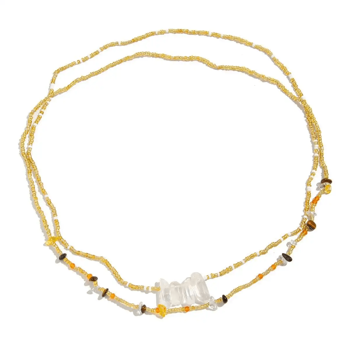 Chaine de Ventre Double Perles