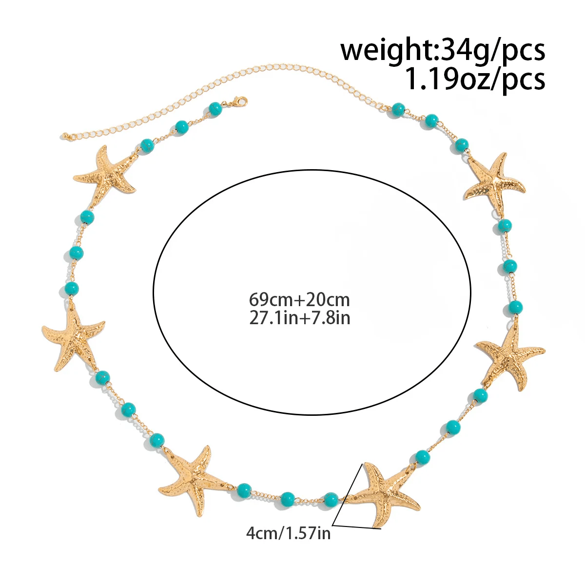 Chaine de Ventre Etoile de Mer