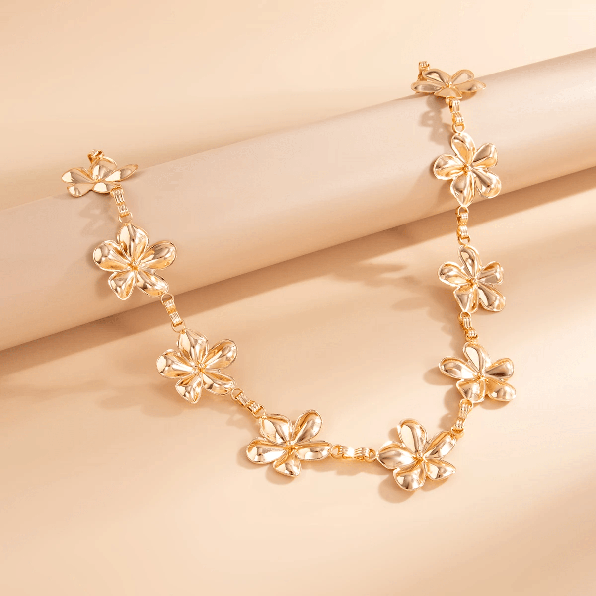 Chaine de Ventre Fleurs Or