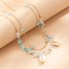 Chaine de Ventre Perles Bleues