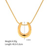 Chaine Dorée Pendentif U