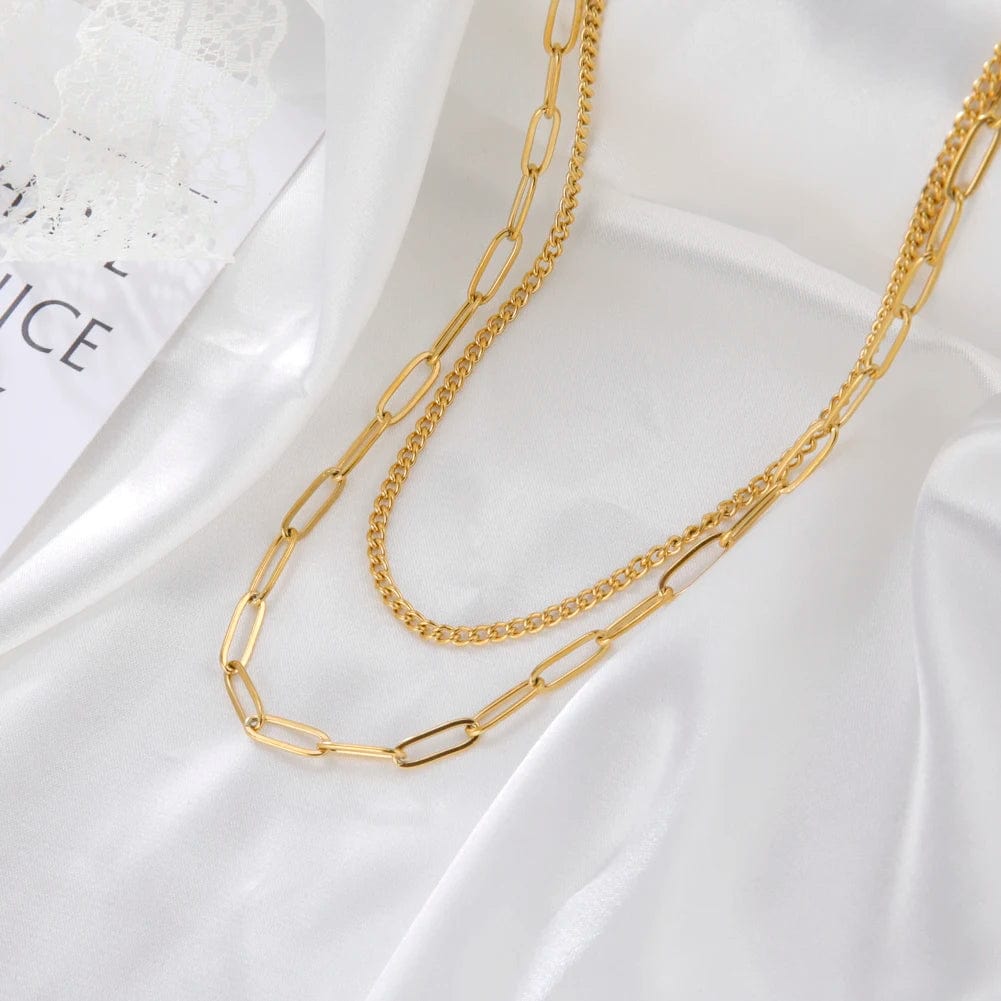 Chaine Double Homme Or