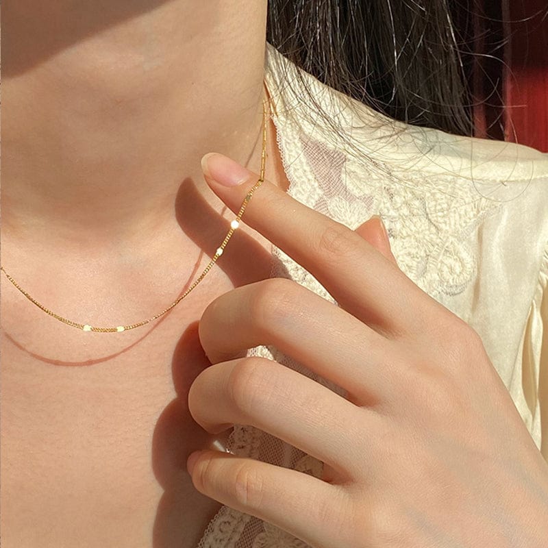 Chaine fine en or femme