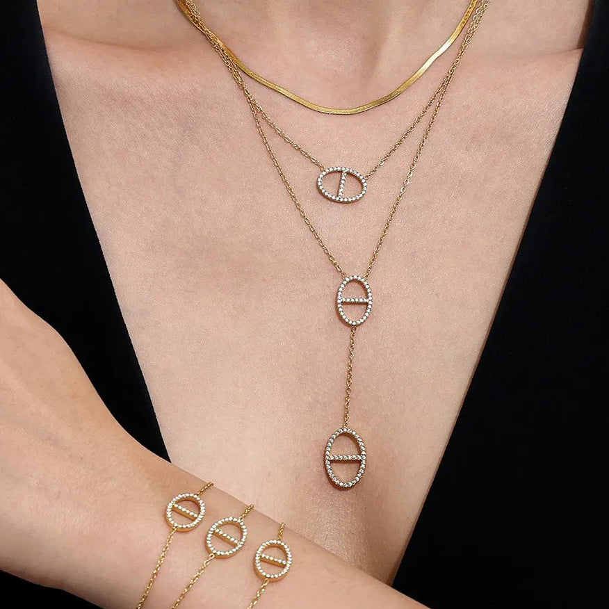 Chaine Grain de Cafe Acier Inoxydable