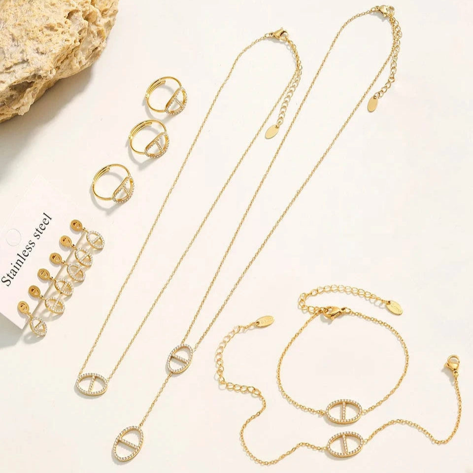 Chaine Grain de Cafe Acier Inoxydable