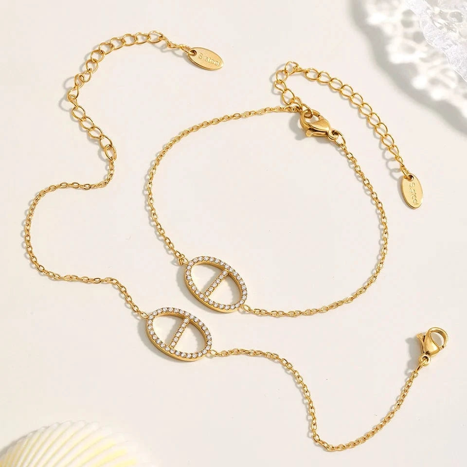 Chaine Grain de Cafe Acier Inoxydable