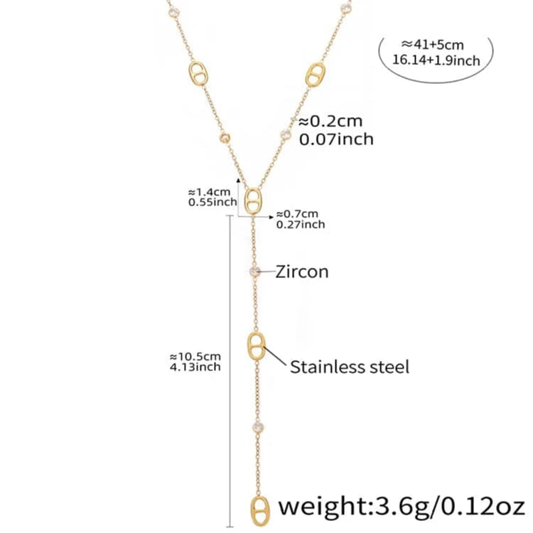 Chaine Grain de Café Or