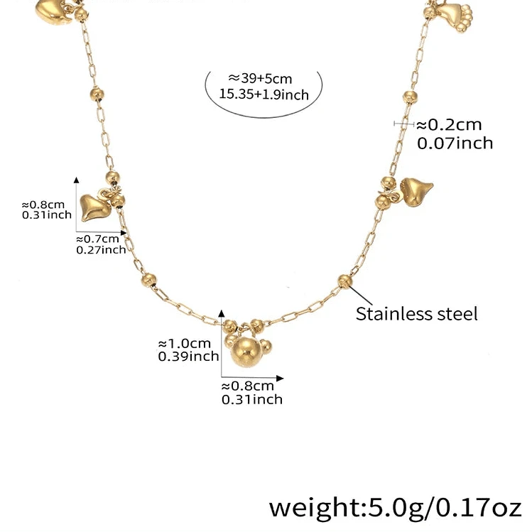 Chaine Grain de Café Or