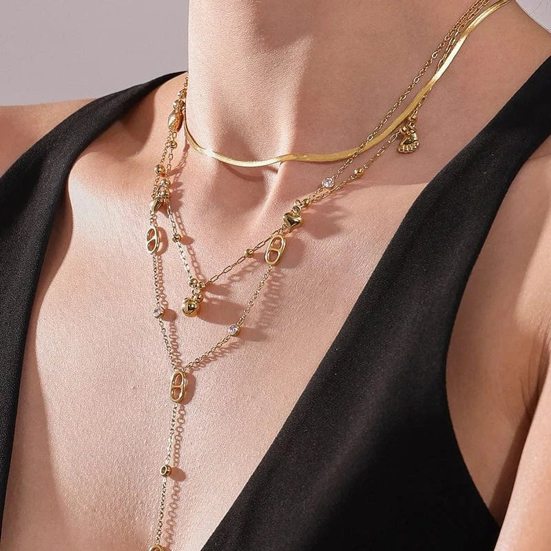 Chaine Grain de Café Or