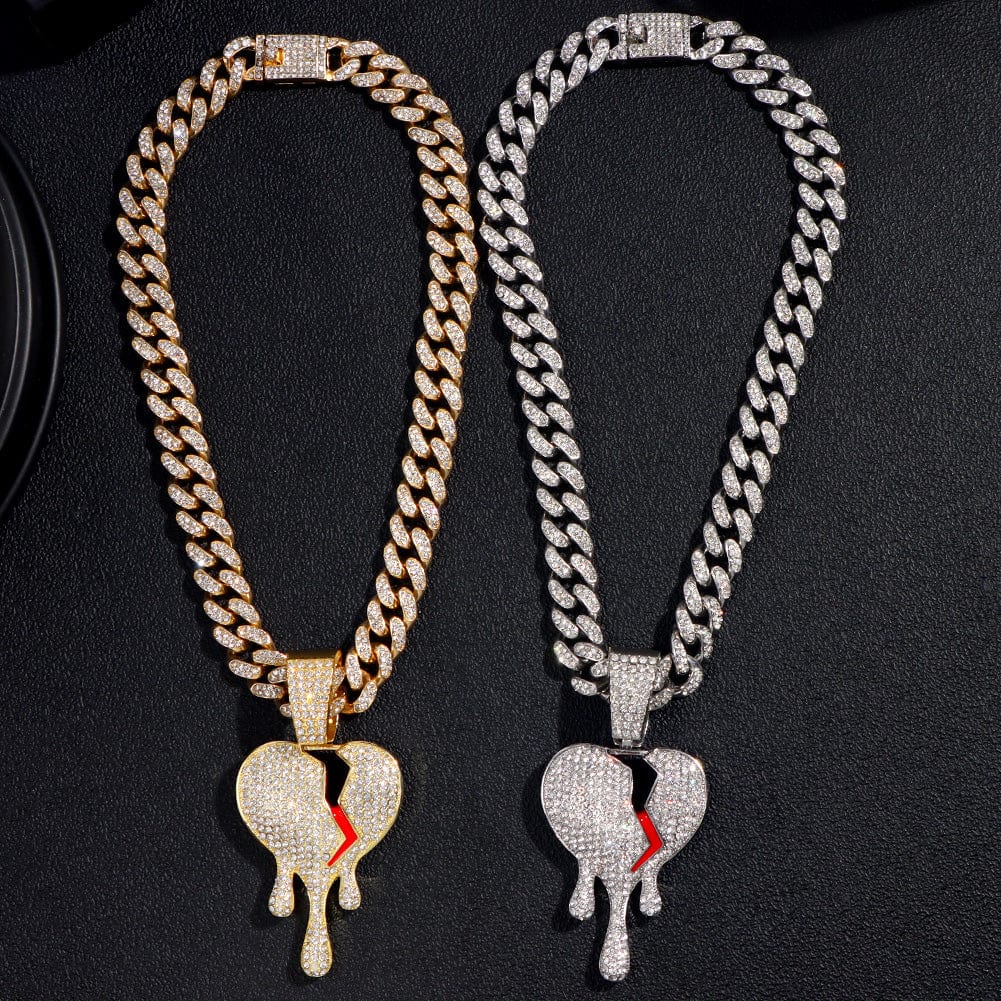 Chaine hip hop Coeur brisé