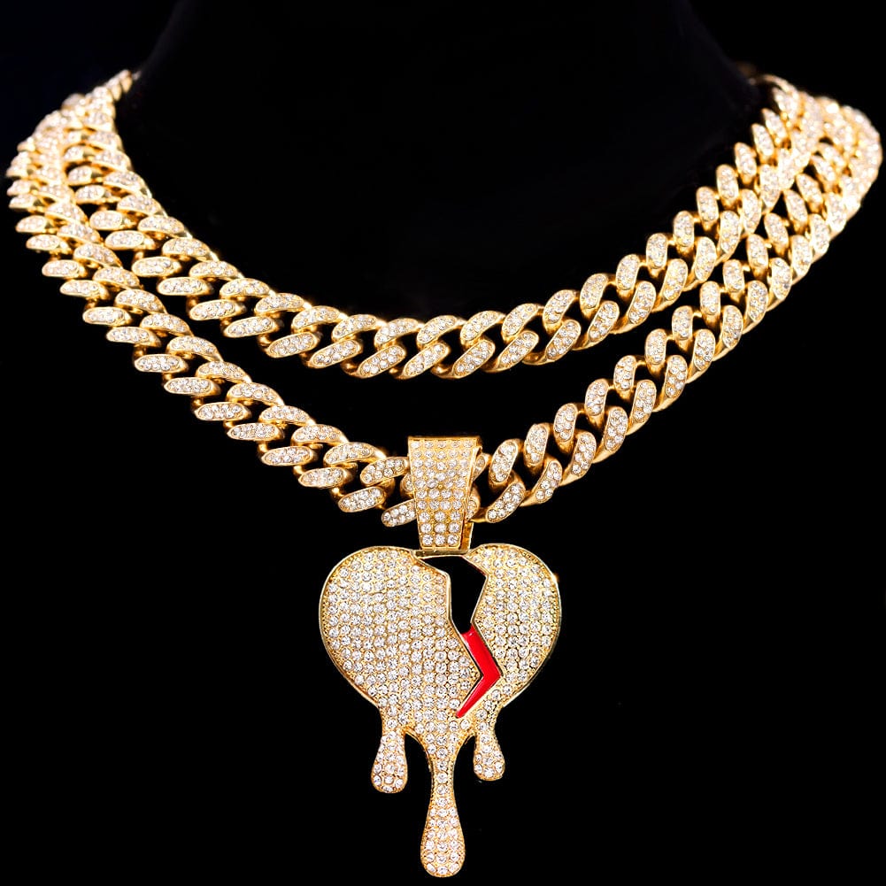 Chaine hip hop Coeur brisé