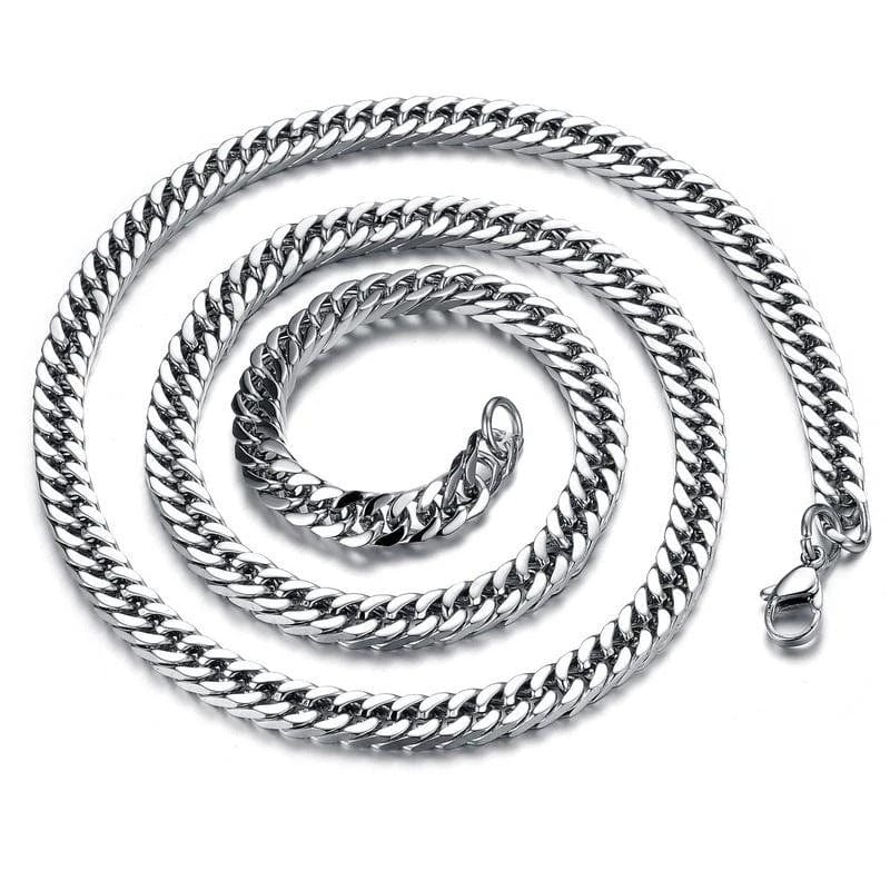 Chaine maille anglaise argent homme