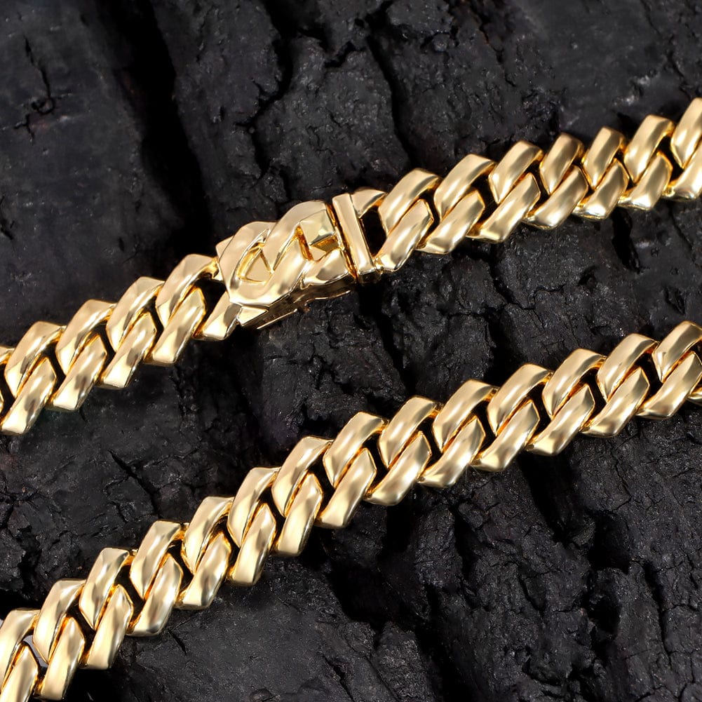 Chaine Maille Cubaine Or 18k Homme