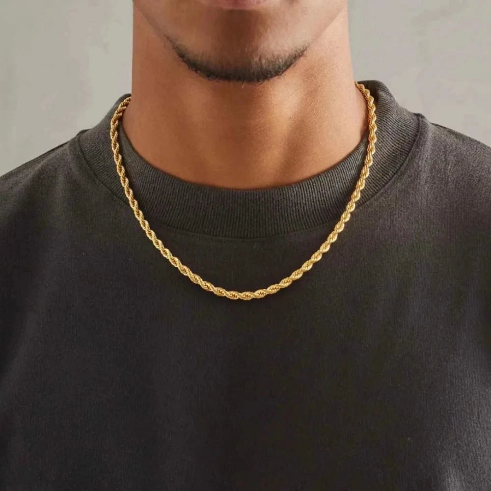 Chaine Torsadé Or Homme