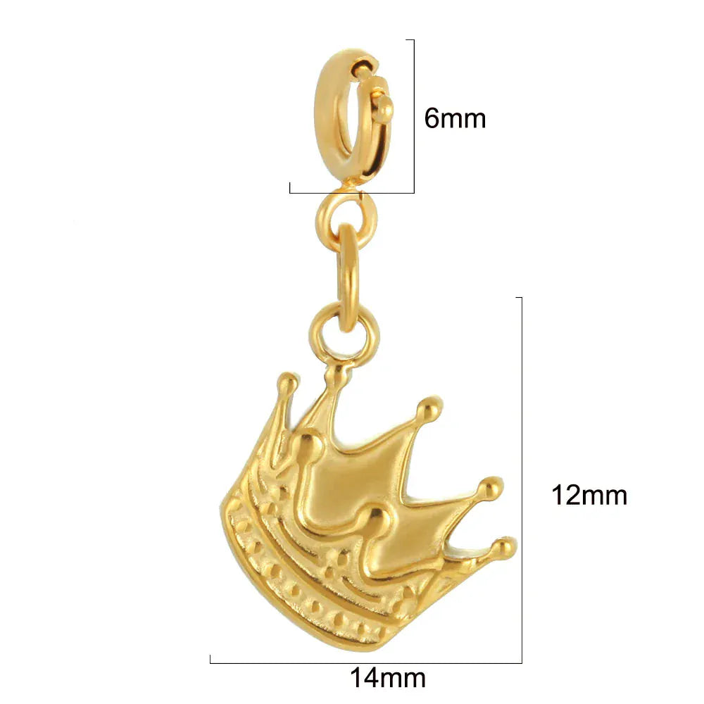 Charms Acier Inoxydable Or