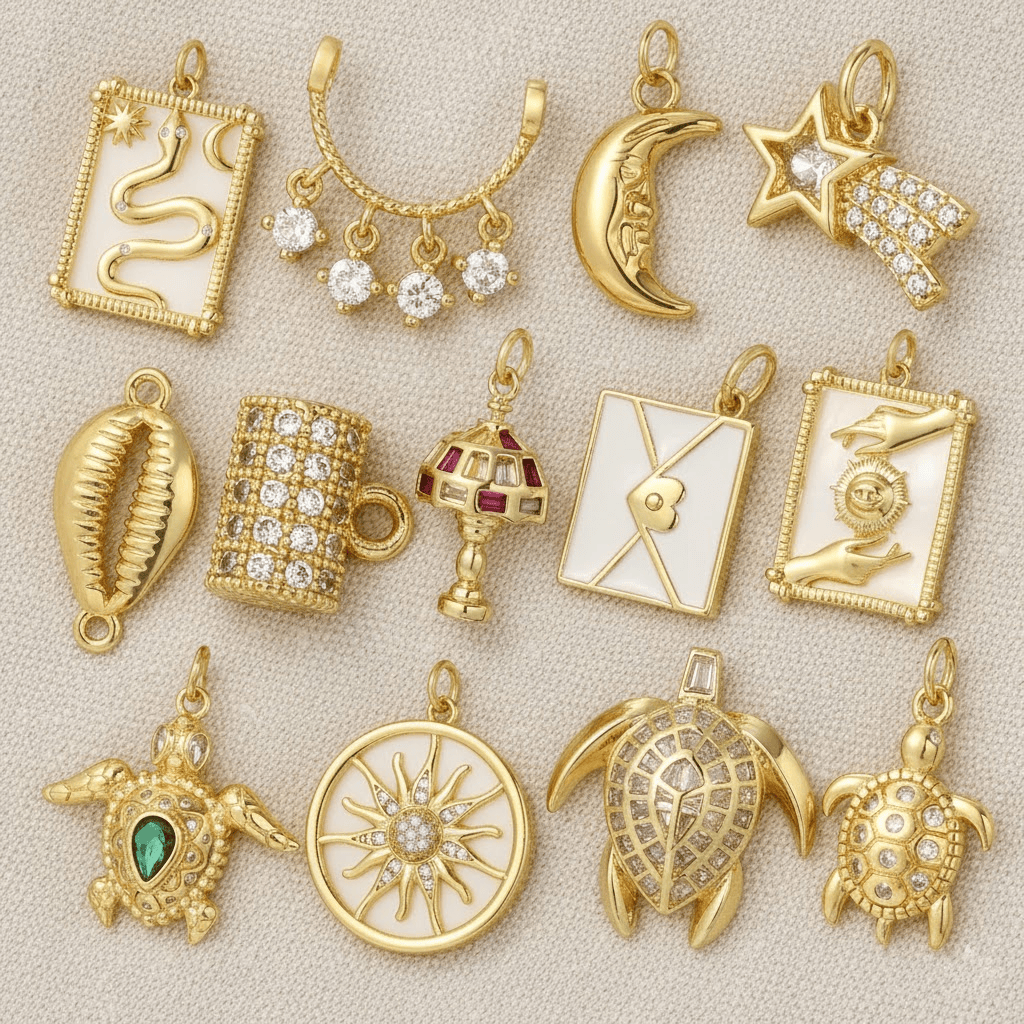 Charms Or avec Strass