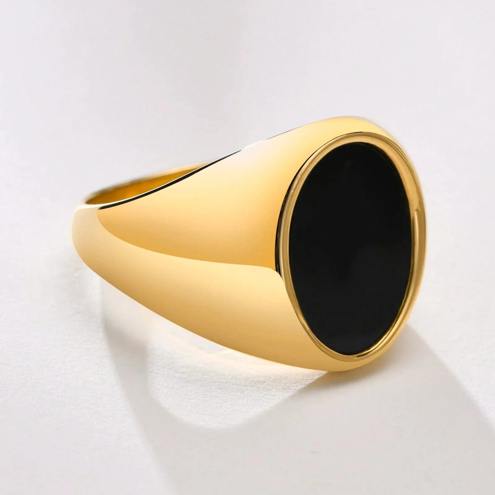 Chevaliere Homme Or Ovale