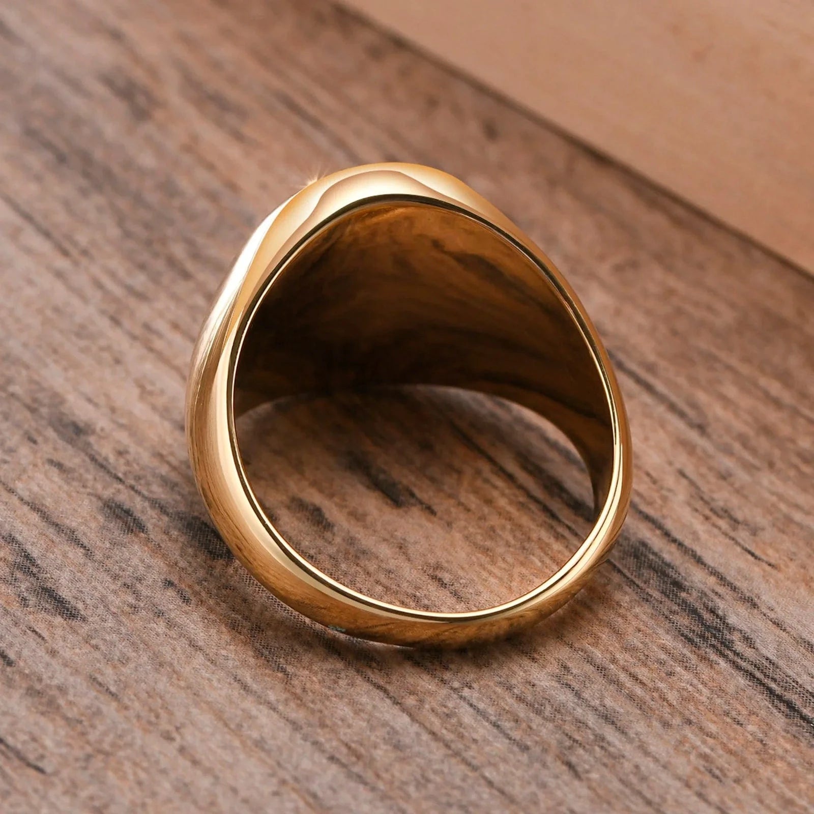 Chevaliere Homme Or Ovale