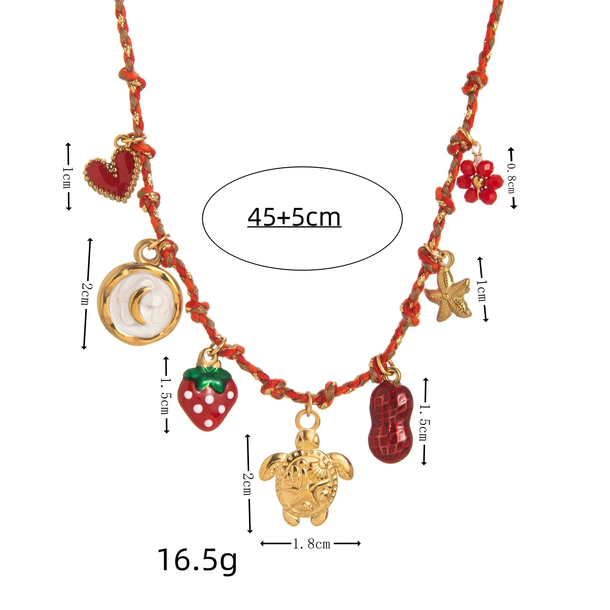 Collier avec Plusieurs Pendentifs