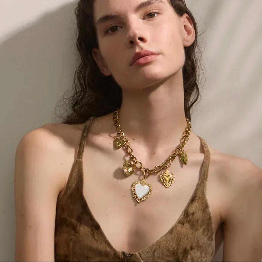 Collier Breloque Acier Inoxydable