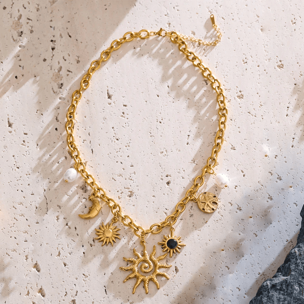 Collier Breloque Soleil