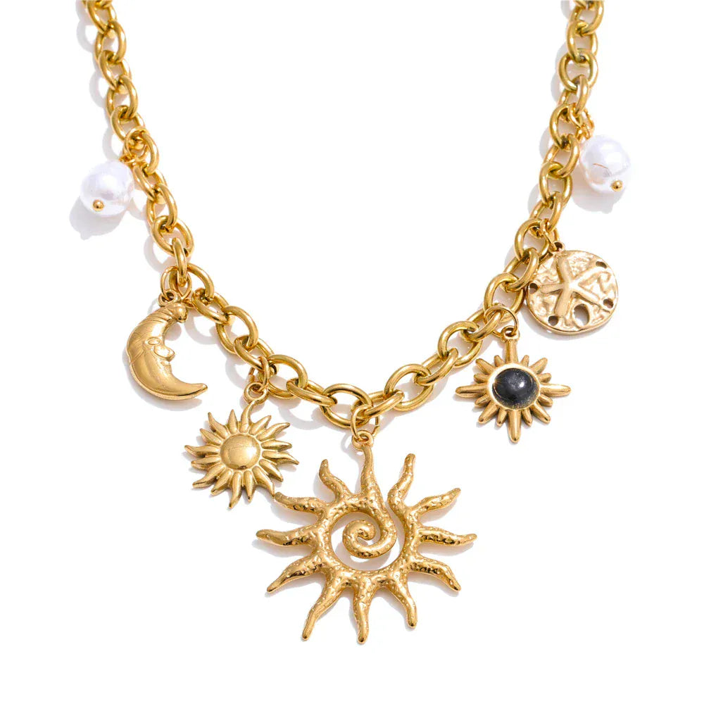 Collier Breloque Soleil