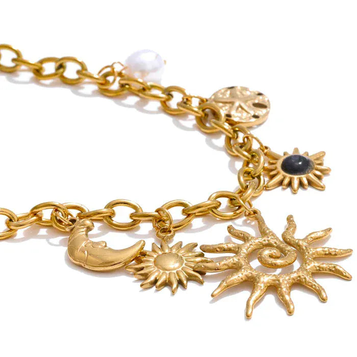 Collier Breloque Soleil