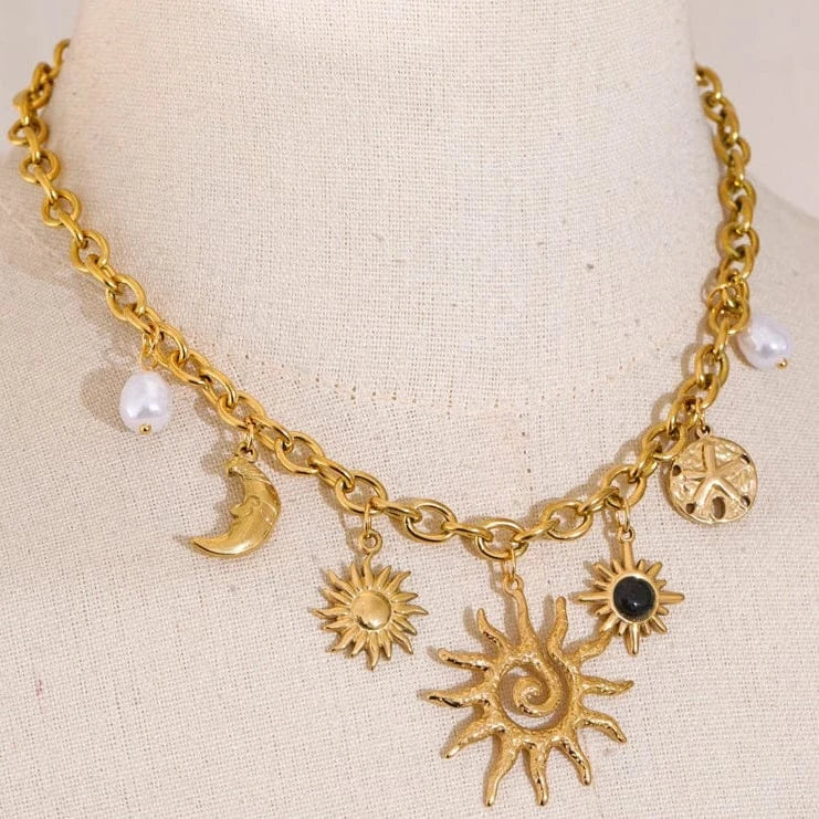 Collier Breloque Soleil