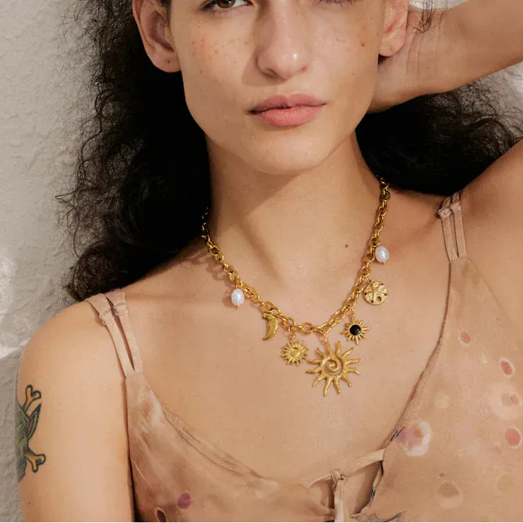 Collier Breloque Soleil