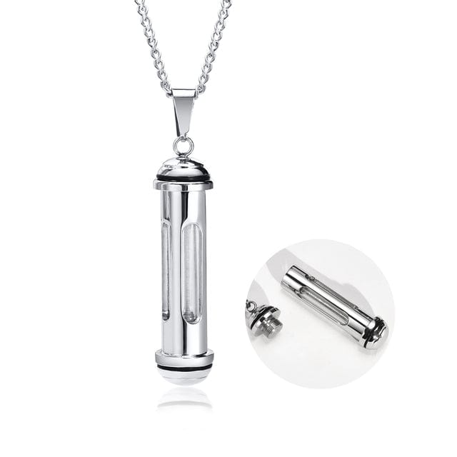 Collier capsule homme